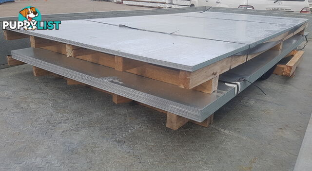 New Galvanised Steel Sheets 1500mm x 3000mm x 2.9mm, RRP $500