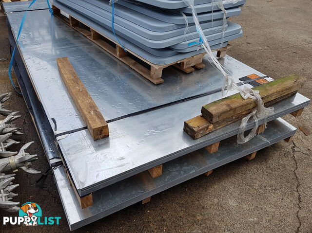 New Galvanised Steel Sheets 1500mm x 3000mm x 2.9mm, RRP $500