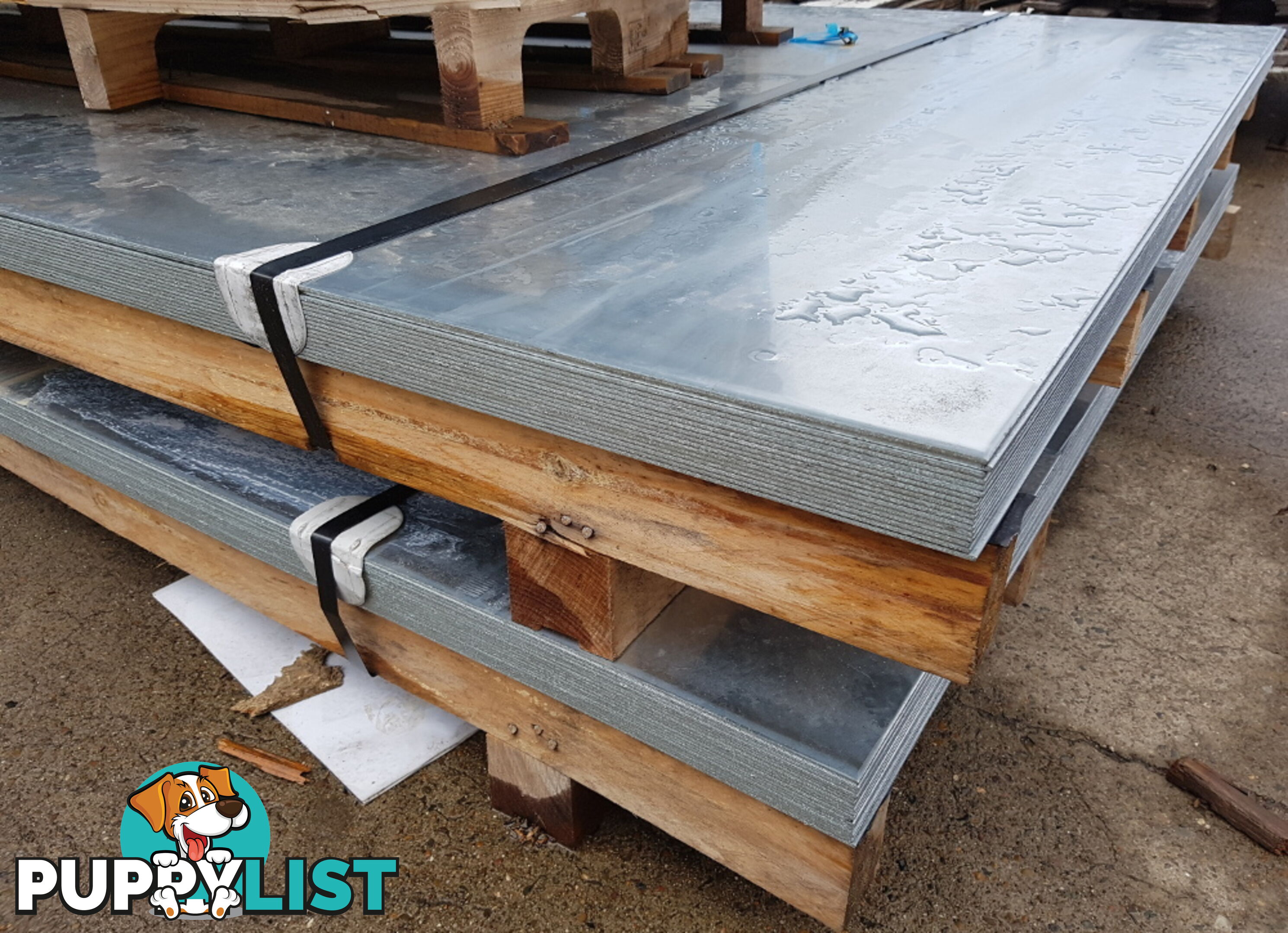 New Galvanised Steel Sheets 1500mm x 3000mm x 2.9mm, RRP $500