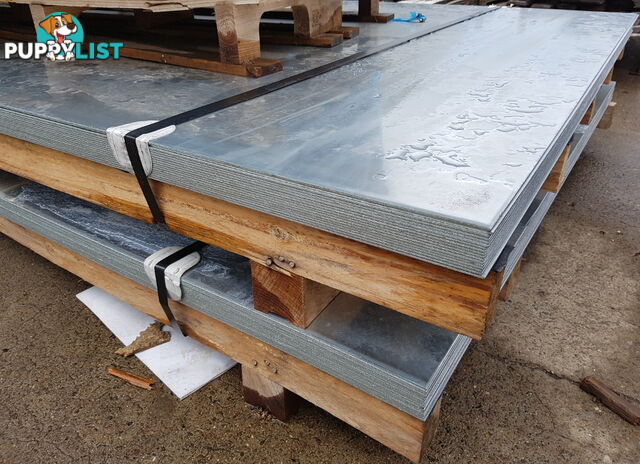 New Galvanised Steel Sheets 1500mm x 3000mm x 2.9mm, RRP $500