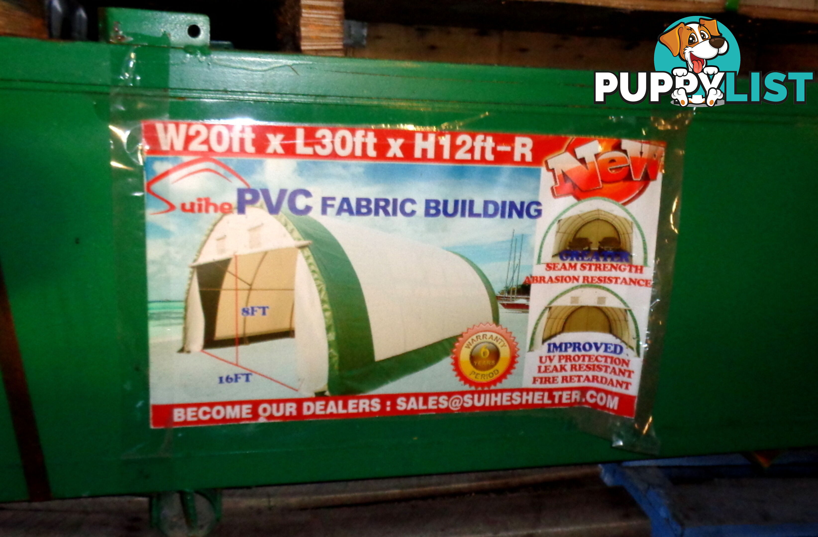 56m2 Workshop Storage Shelter Building 6m x 9m x 3.6m