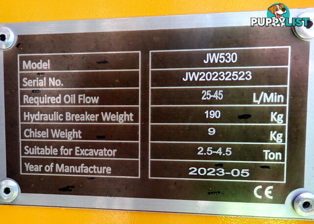 New 2-5 ton (40mm Pin) Excavator Hydraulic Hammer Rock Breaker