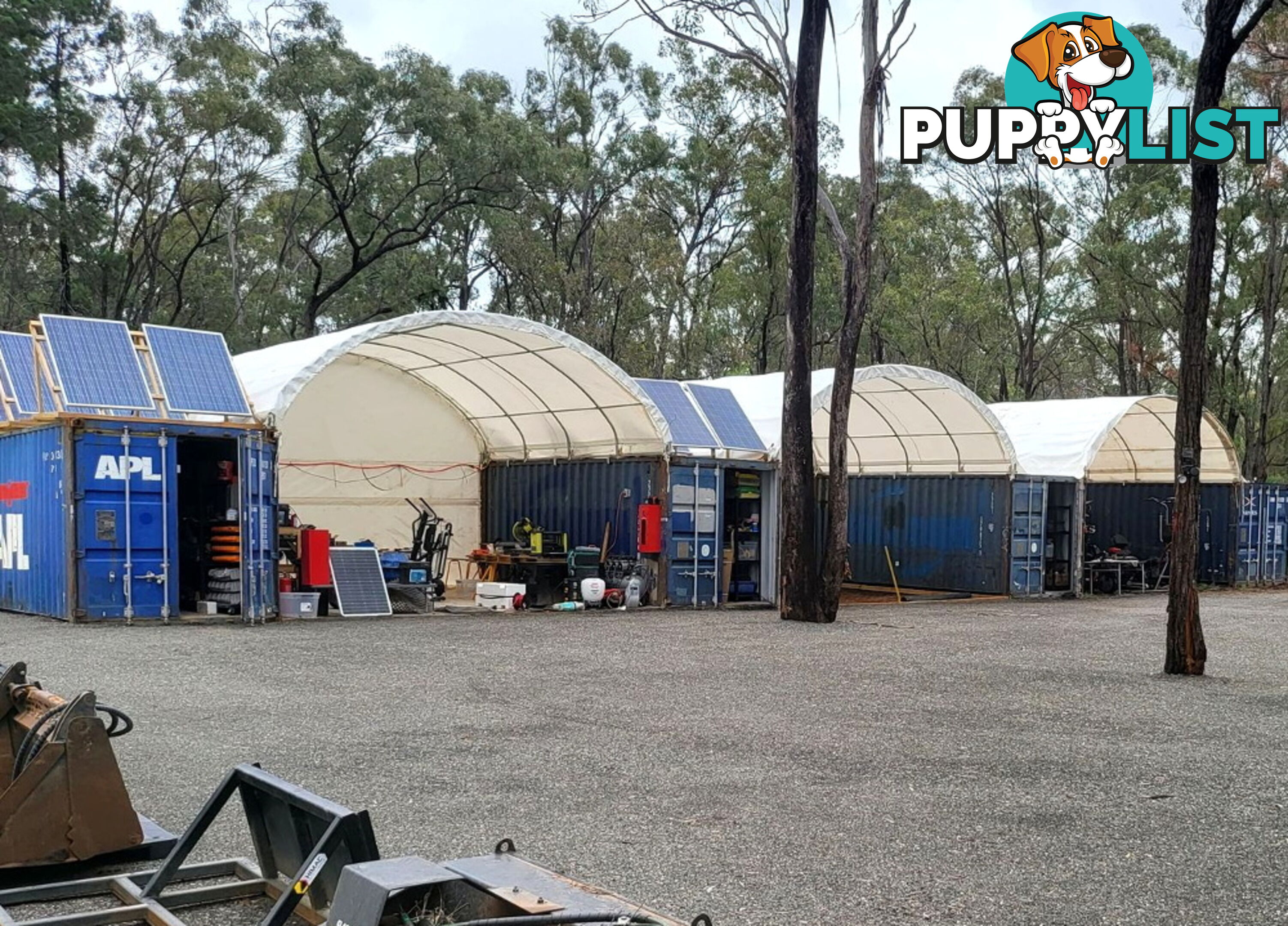 New 6m x 6m Container Shelter Workshop Igloo Dome with End Wall