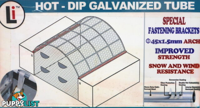 New 6m x 6m Container Shelter Workshop Igloo Dome with End Wall