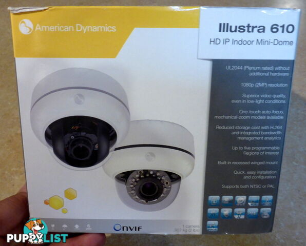 New Tyco / American Dynamics Illustra 610 Full HD Mini Dome IP / CCTV Indoor Security Camera