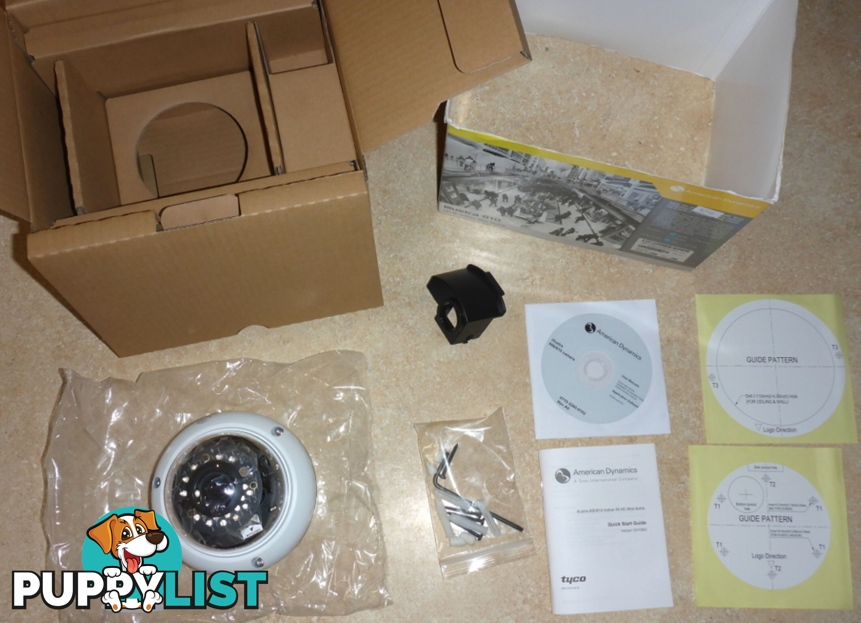 New Tyco / American Dynamics Illustra 610 Full HD Mini Dome IP / CCTV Indoor Security Camera