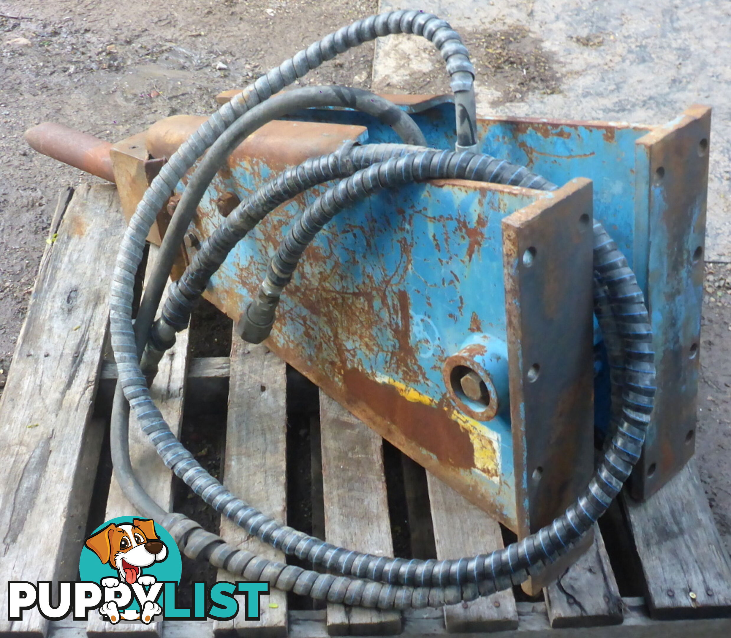 Used 4-10 ton Excavator Hydraulic Hammer Rock Breaker & separate Headstock