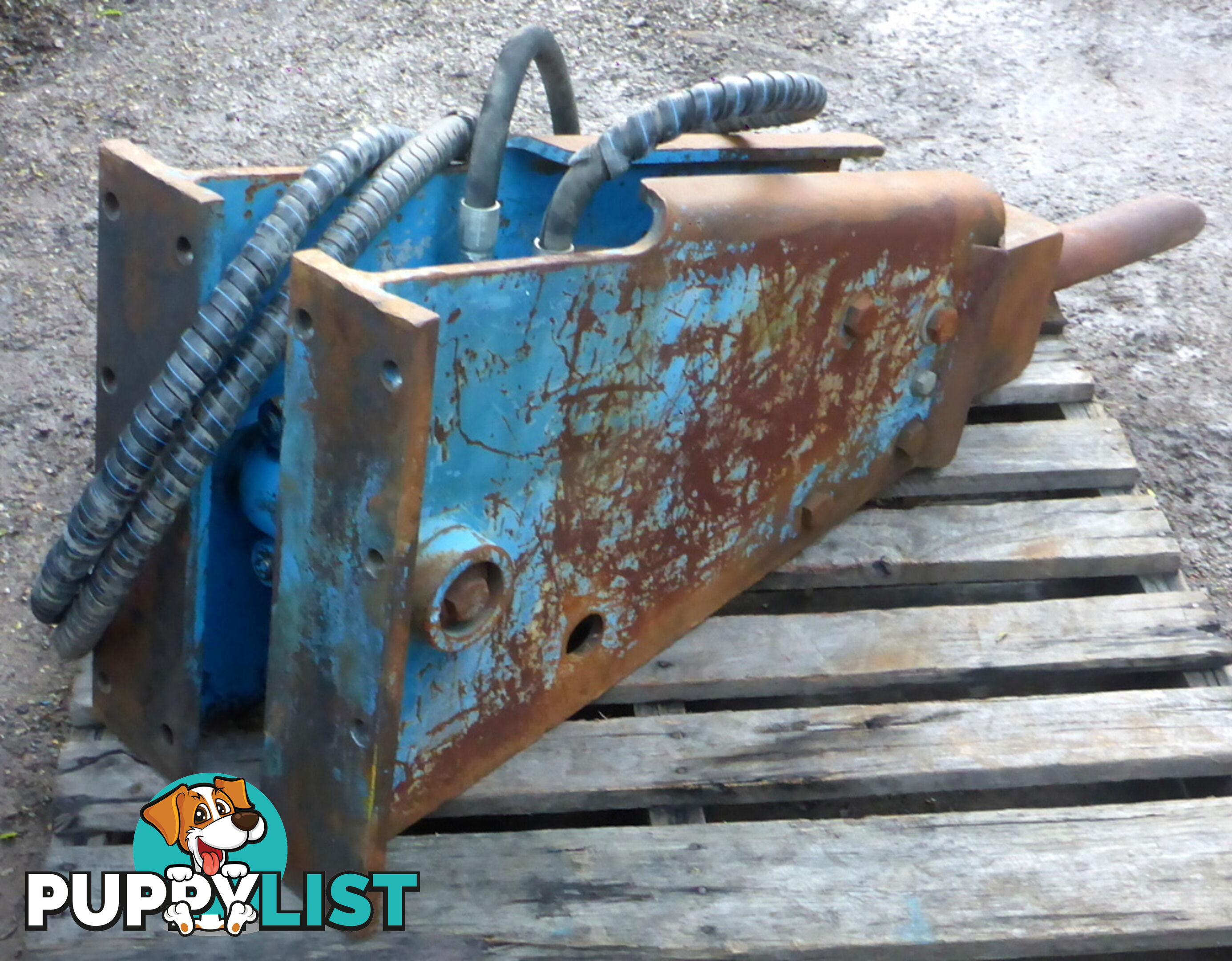 Used 4-10 ton Excavator Hydraulic Hammer Rock Breaker & separate Headstock