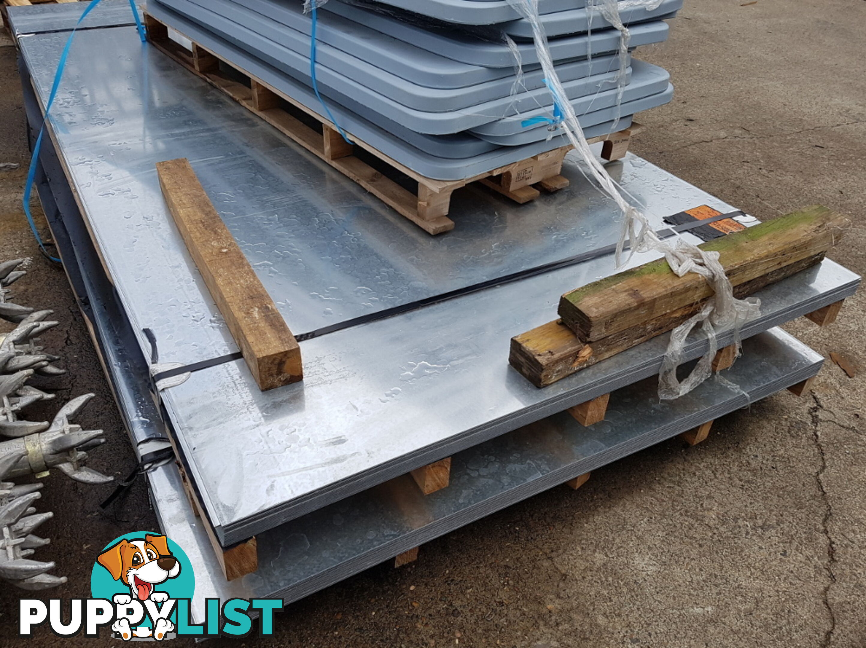 New Galvanised Steel Sheets 1500mm x 3000mm x 2.9mm, RRP $500