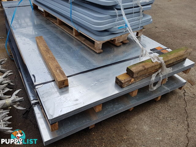 New Galvanised Steel Sheets 1500mm x 3000mm x 2.9mm, RRP $500