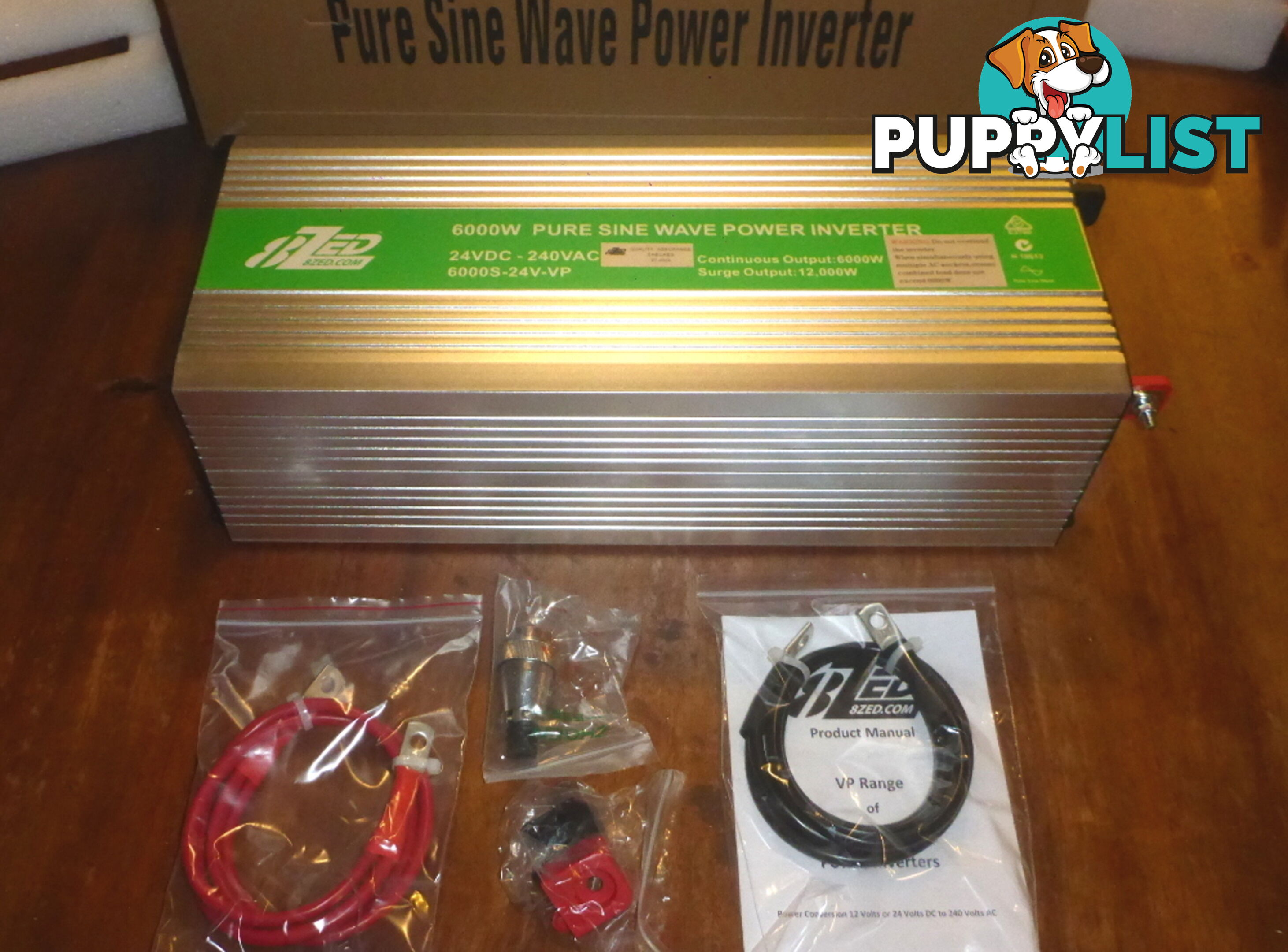 RRP $3480. New 6000w (12000w peak) 24Vdc-240Vac Pure Sine Wave Power Inverter