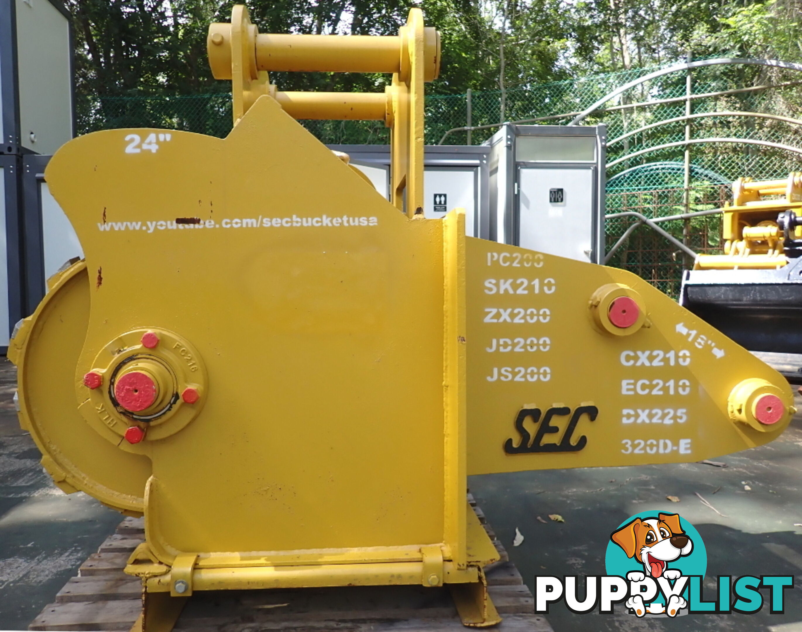 New 15-32 ton (80mm pin) SEC Excavator Hydraulic Tree & Stump Grinder Drum Mulcher