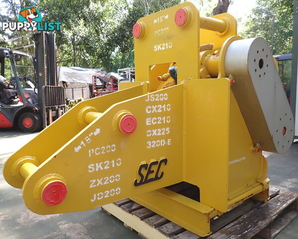 New 15-32 ton (80mm pin) SEC Excavator Hydraulic Tree & Stump Grinder Drum Mulcher