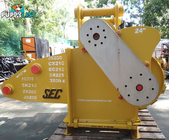 New 15-32 ton (80mm pin) SEC Excavator Hydraulic Tree & Stump Grinder Drum Mulcher