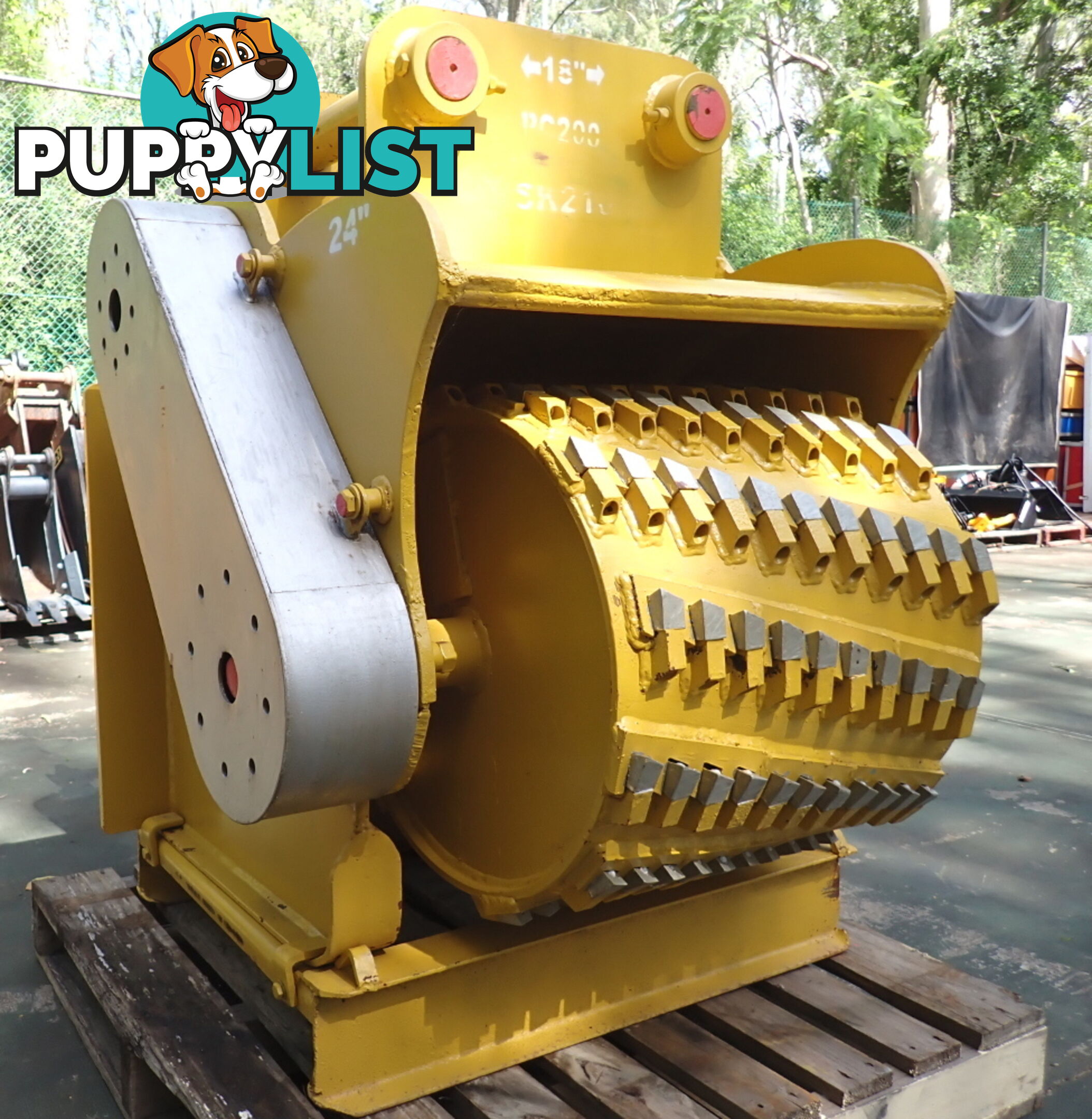 New 15-32 ton (80mm pin) SEC Excavator Hydraulic Tree & Stump Grinder Drum Mulcher