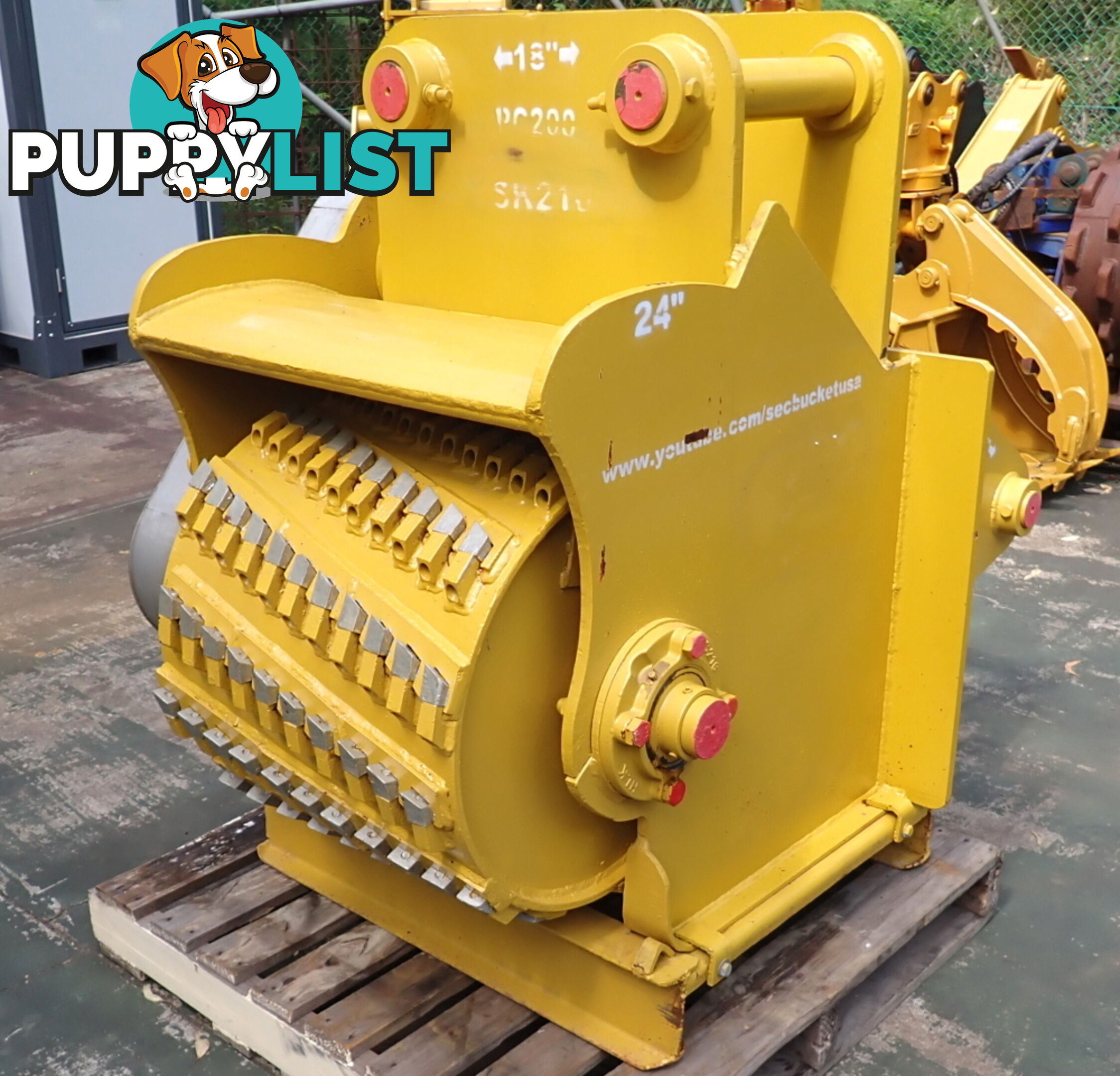 New 15-32 ton (80mm pin) SEC Excavator Hydraulic Tree & Stump Grinder Drum Mulcher