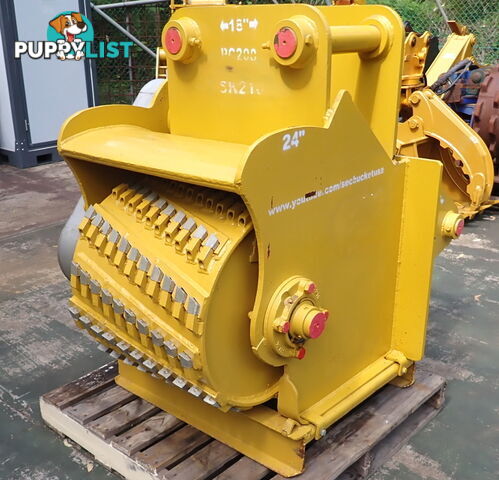 New 15-32 ton (80mm pin) SEC Excavator Hydraulic Tree & Stump Grinder Drum Mulcher