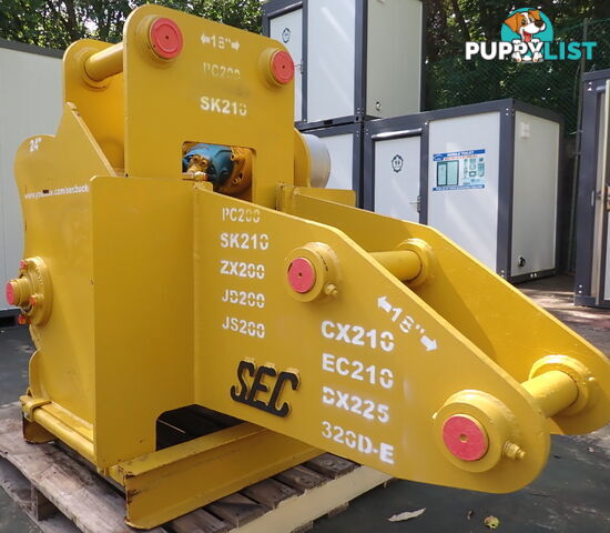 New 15-32 ton (80mm pin) SEC Excavator Hydraulic Tree & Stump Grinder Drum Mulcher