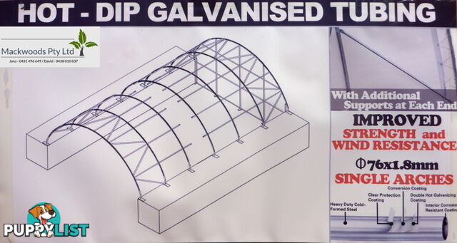 New 12m x 18m (223m2) Container Shelter Workshop Igloo Dome