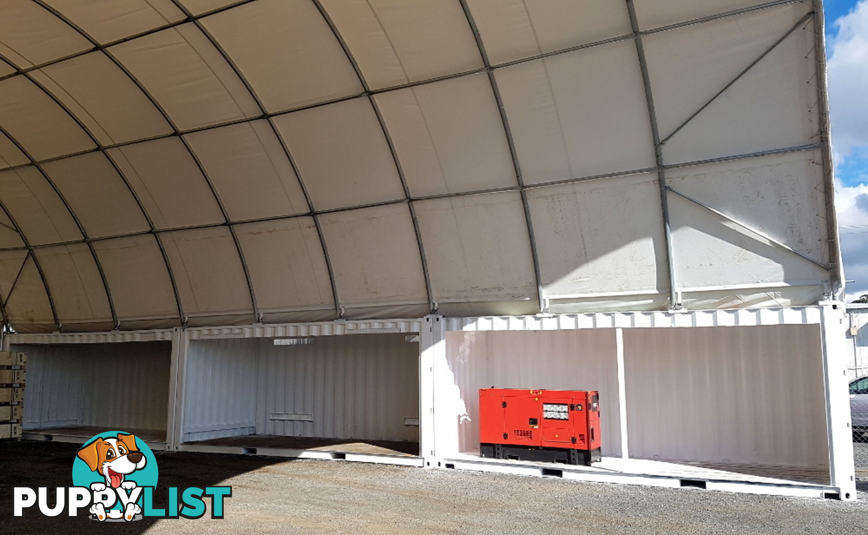 New 12m x 18m (223m2) Container Shelter Workshop Igloo Dome