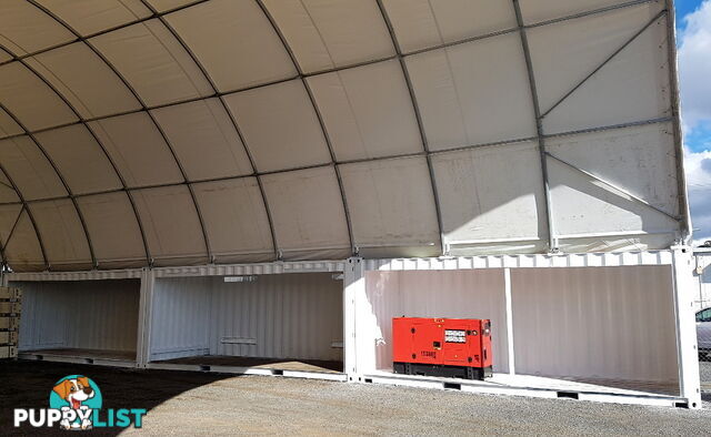 New 12m x 18m (223m2) Container Shelter Workshop Igloo Dome