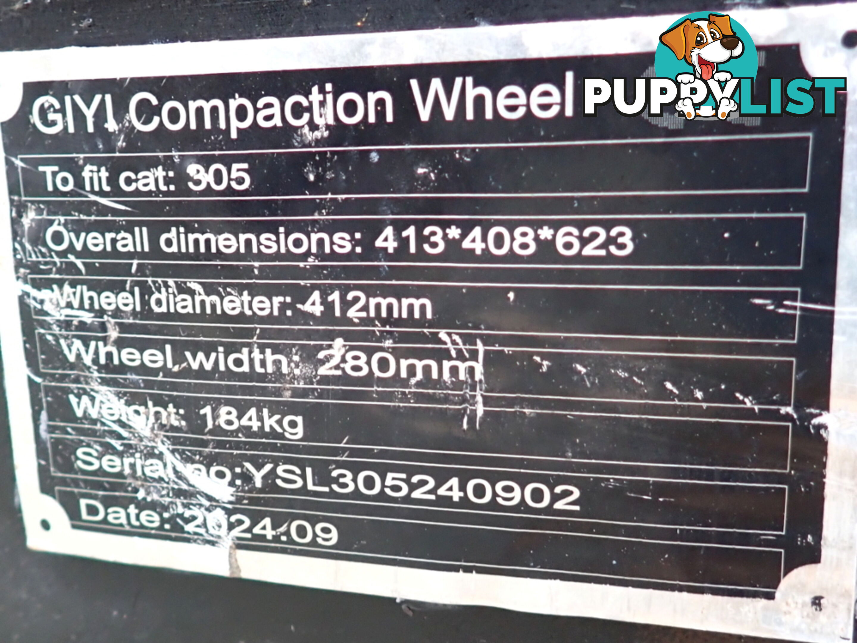 New 3-8 ton (45mm or 40mm pin) Excavator Roller Compaction Wheel