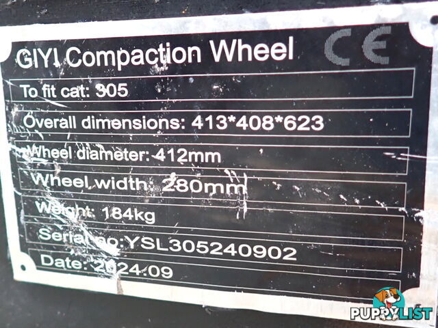 New 3-8 ton (45mm or 40mm pin) Excavator Roller Compaction Wheel