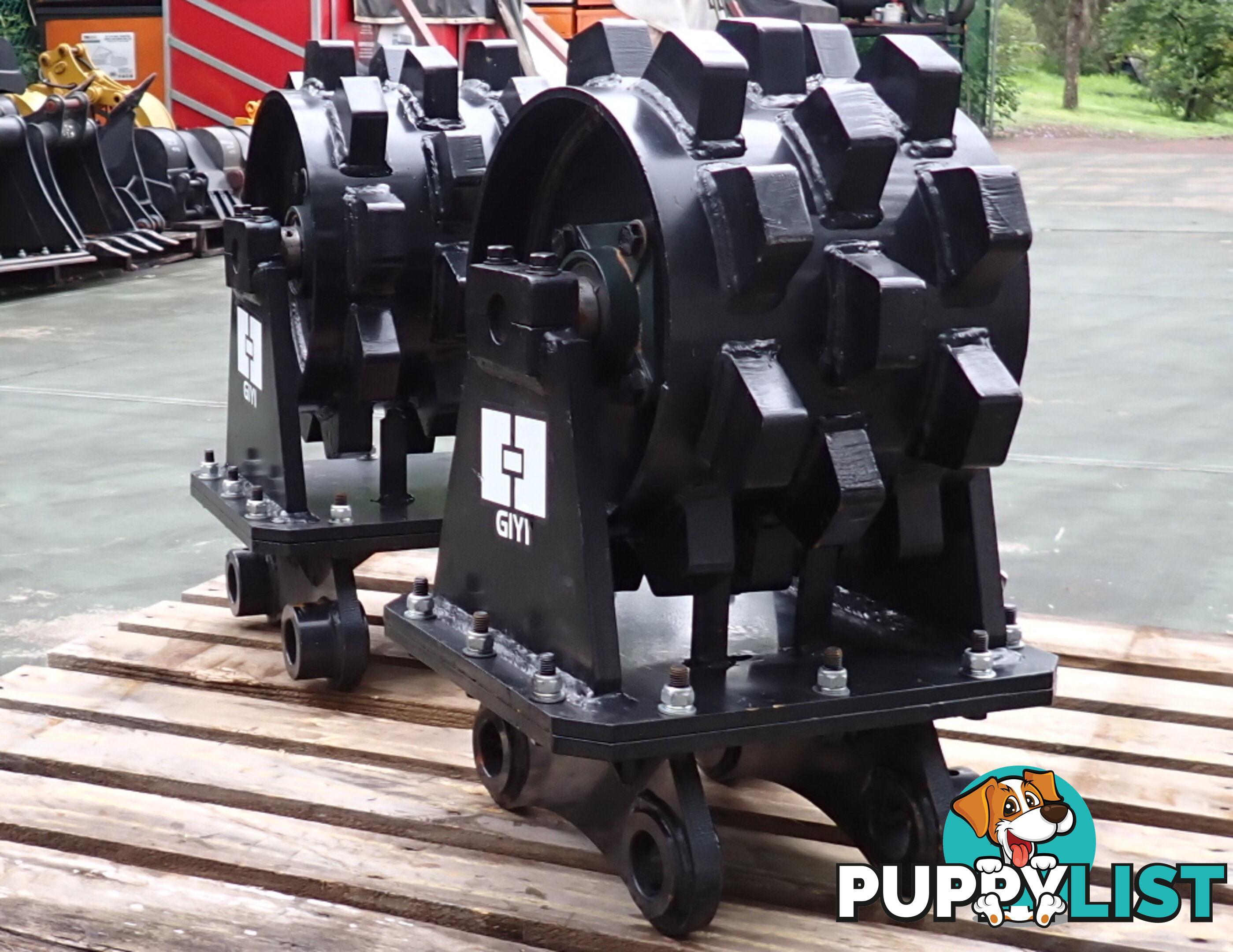 New 3-8 ton (45mm or 40mm pin) Excavator Roller Compaction Wheel