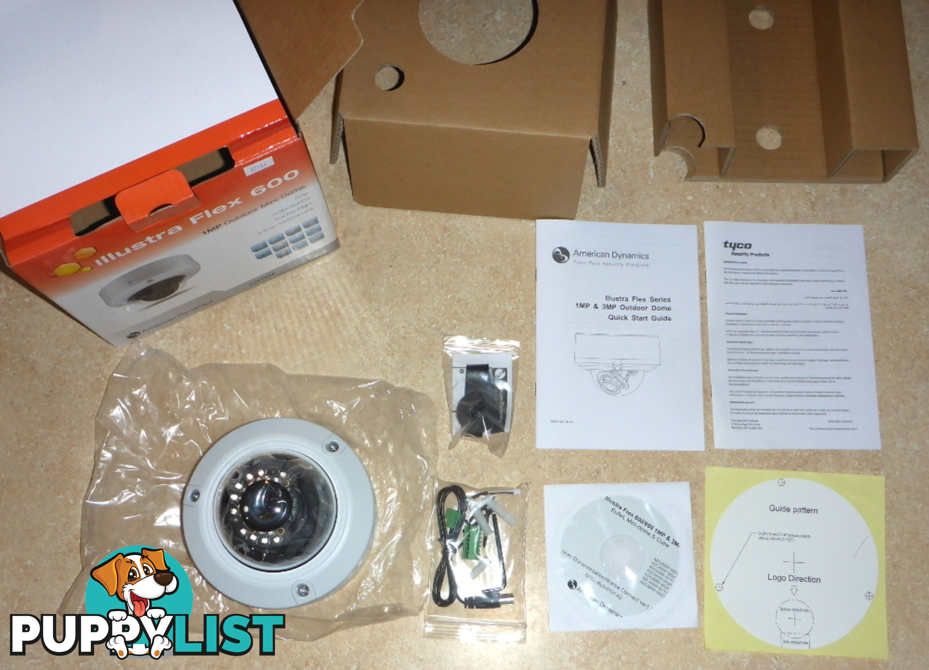 New Tyco / American Dynamics Illustra Flex 600 Mini Dome IP / CCTV Outdoor Security Camera