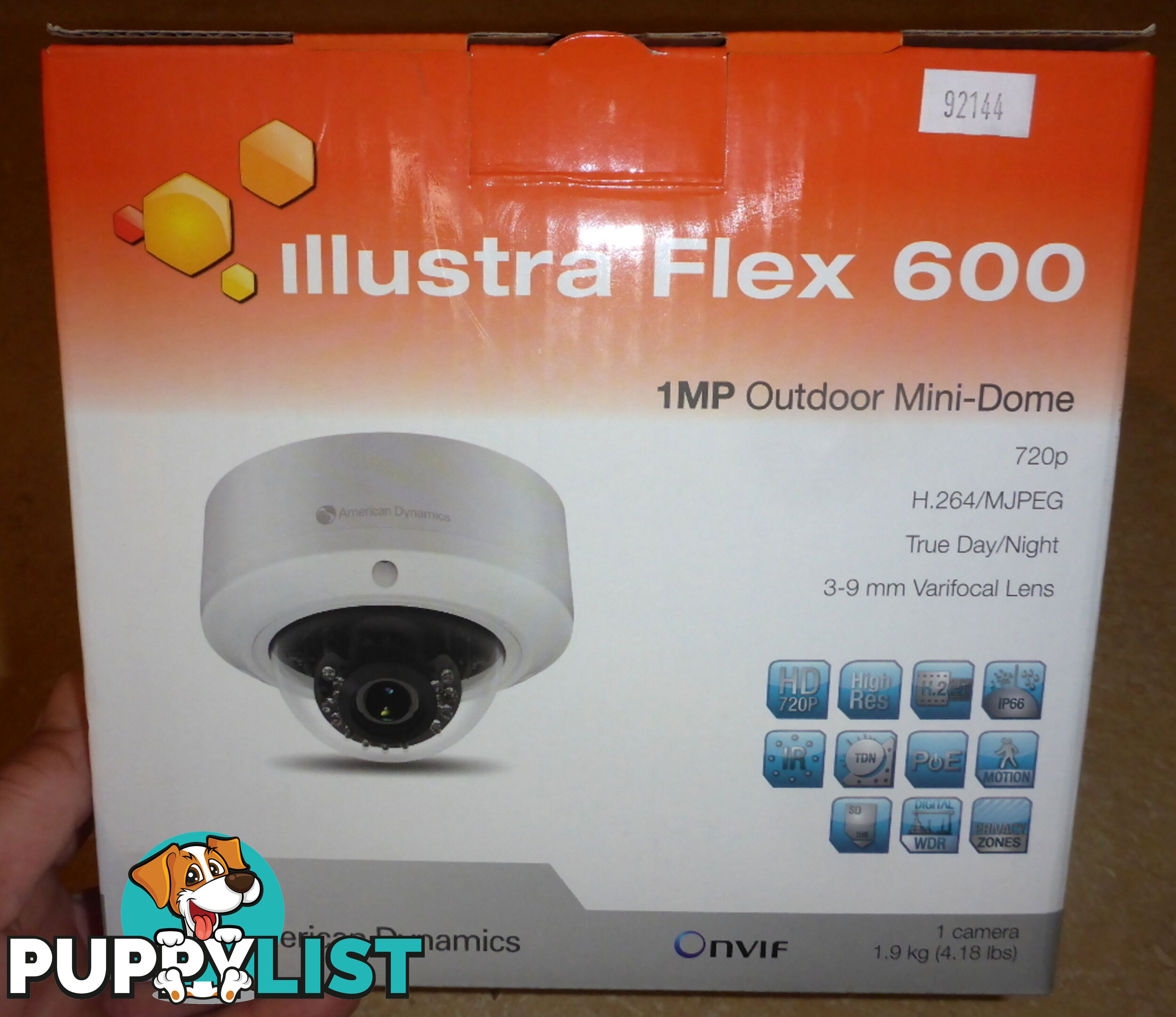 New Tyco / American Dynamics Illustra Flex 600 Mini Dome IP / CCTV Outdoor Security Camera