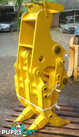 New 8-20 ton (65mm Pin) Excavator 5 Finger Mechanical Grapple Grab