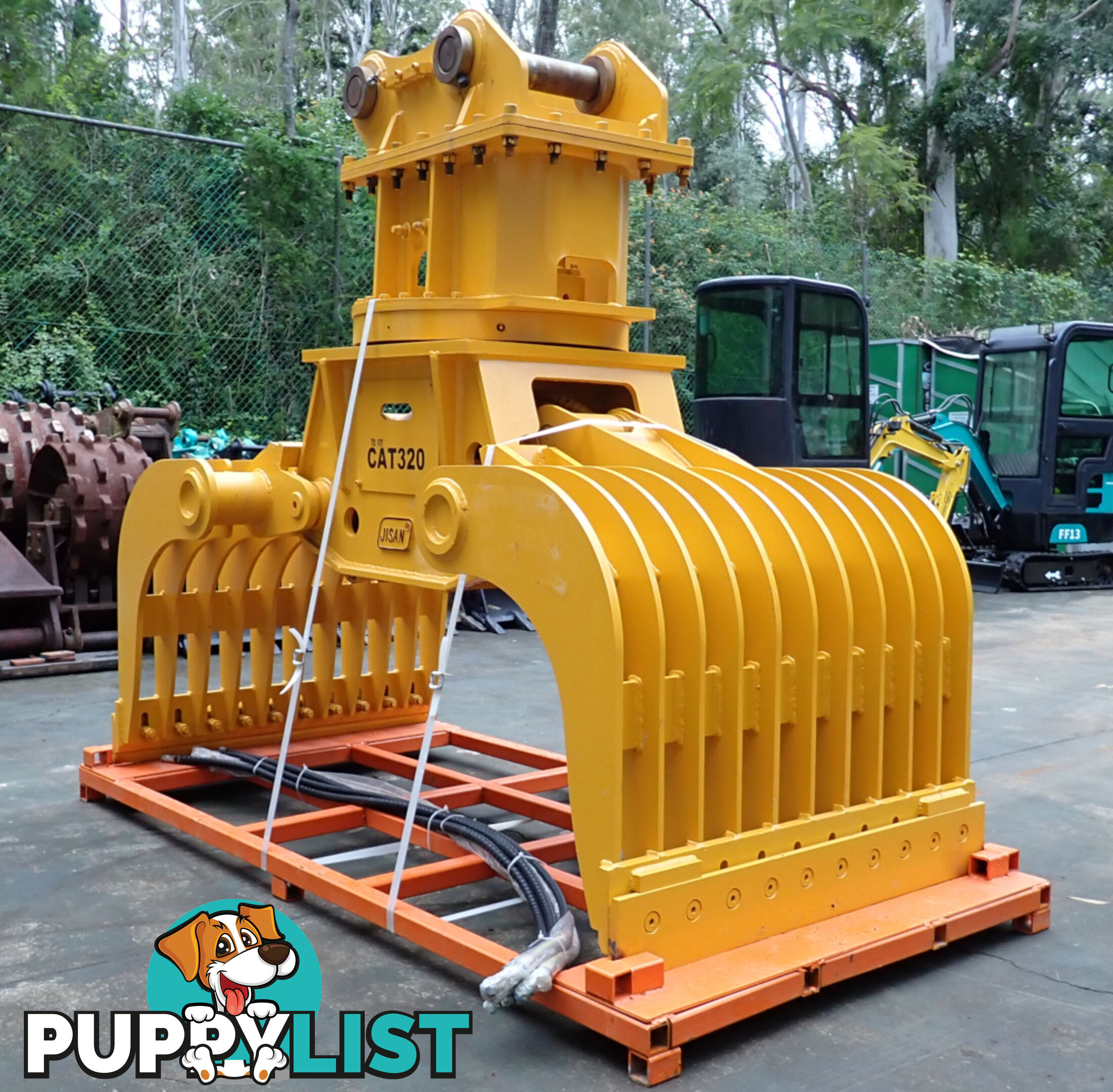 New Jisan 15-32 ton (80mm Pin) Excavator Rotating Hydraulic Sorting Grapple Grab