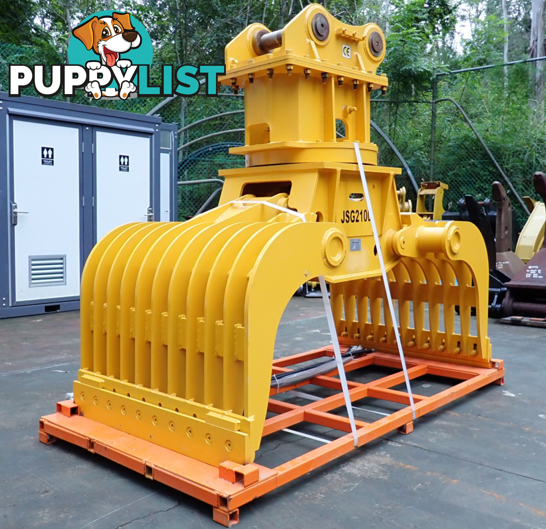 New Jisan 15-32 ton (80mm Pin) Excavator Rotating Hydraulic Sorting Grapple Grab