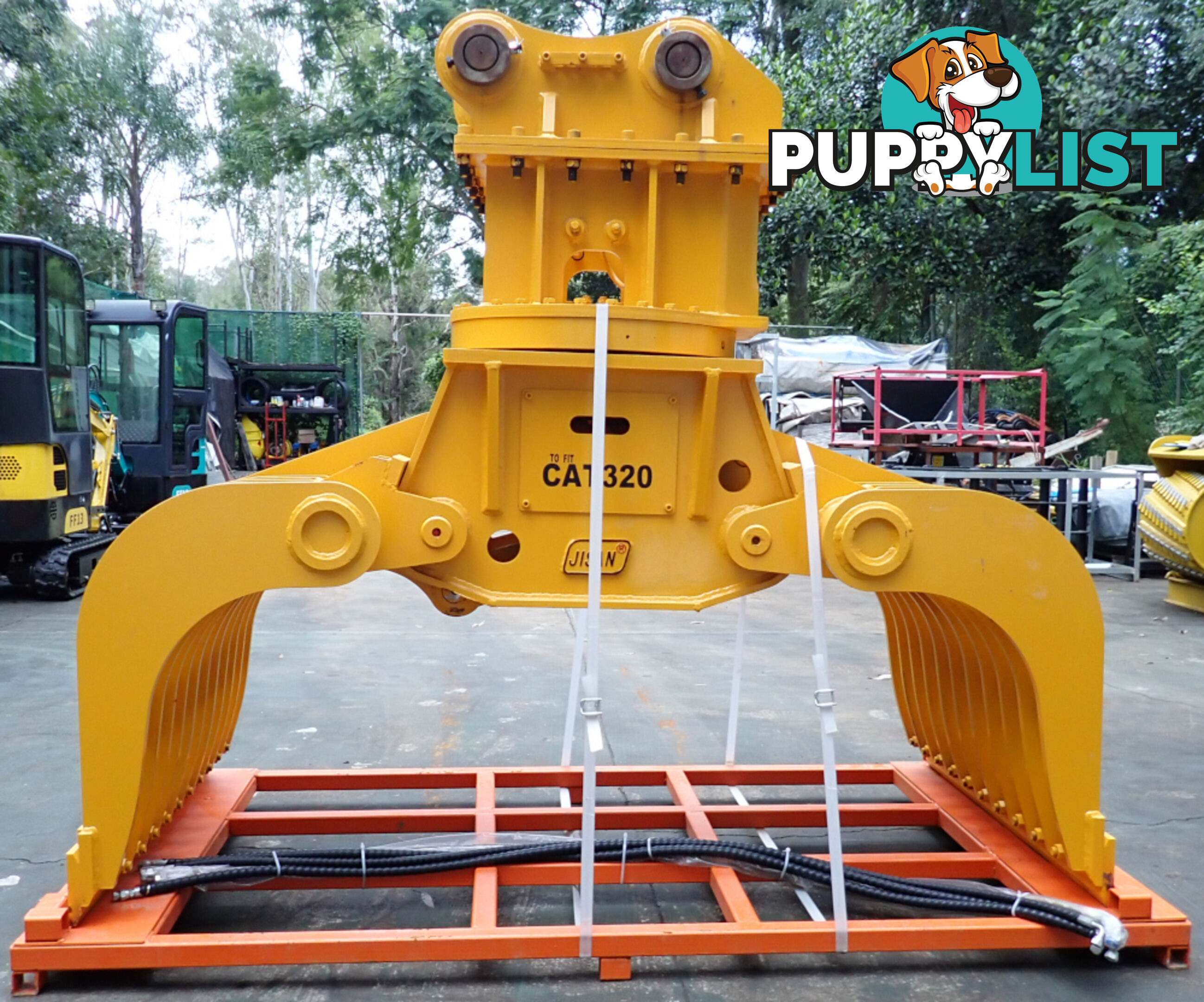 New Jisan 15-32 ton (80mm Pin) Excavator Rotating Hydraulic Sorting Grapple Grab