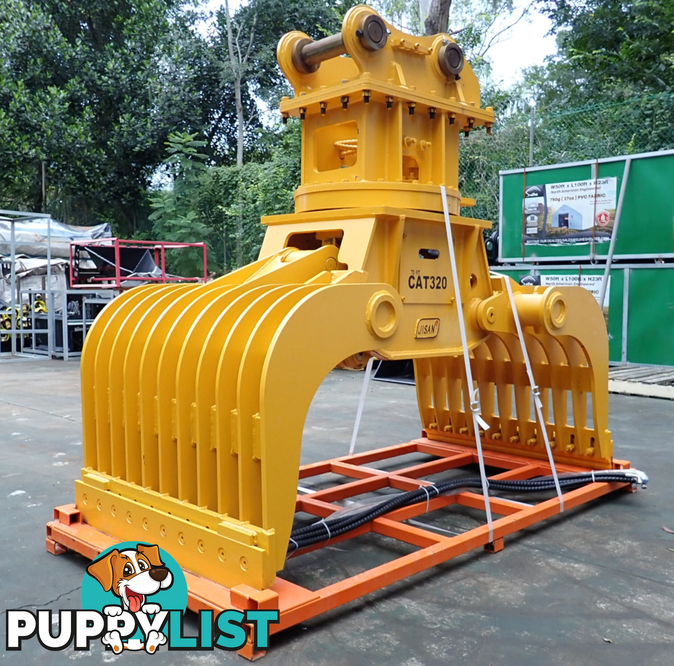 New Jisan 15-32 ton (80mm Pin) Excavator Rotating Hydraulic Sorting Grapple Grab
