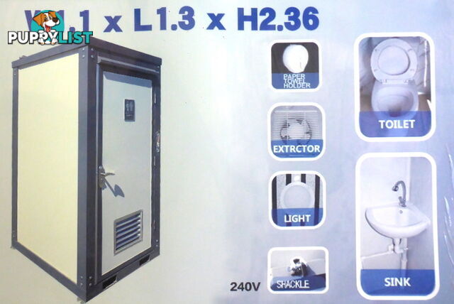 New Single Portable Toilet Restroom Block