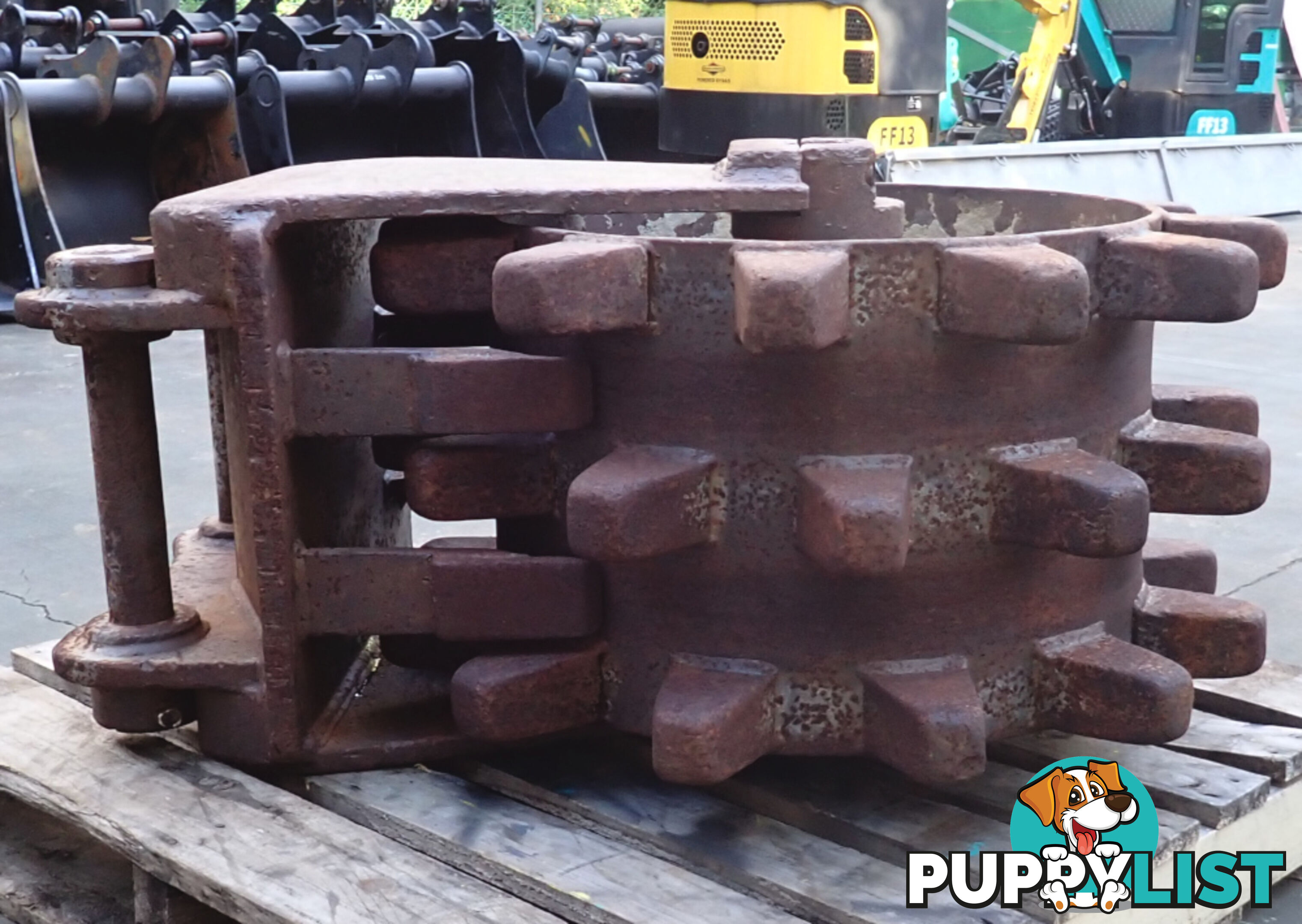 9-20 ton (60mm or 65mm pin) Turners Engineering Excavator Roller Compaction Wheel