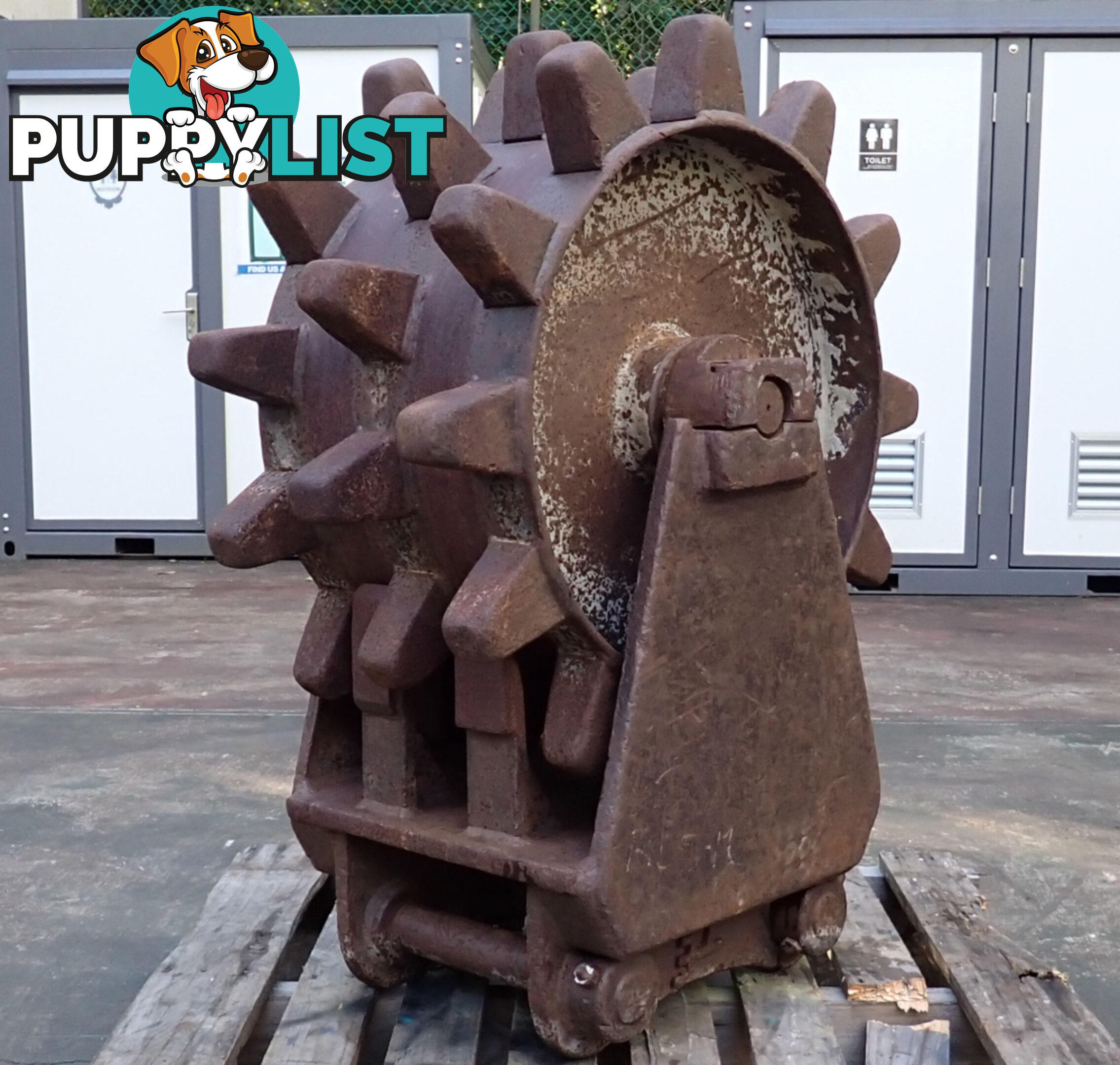 9-20 ton (60mm or 65mm pin) Turners Engineering Excavator Roller Compaction Wheel