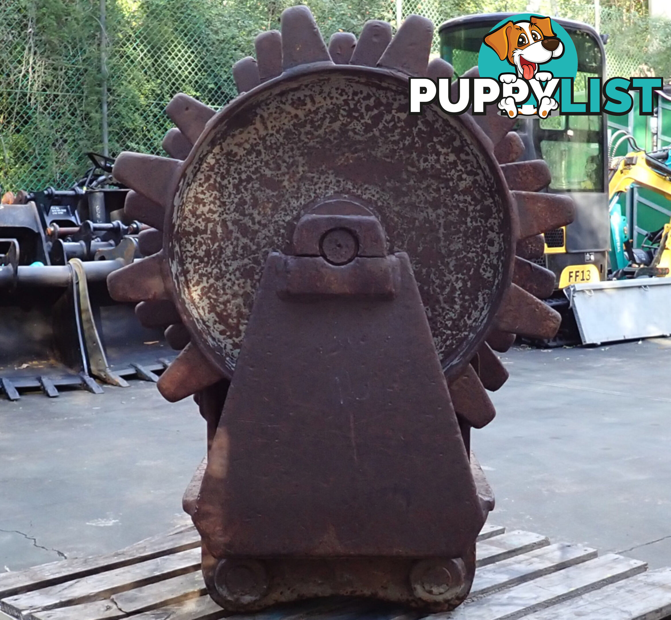 9-20 ton (60mm or 65mm pin) Turners Engineering Excavator Roller Compaction Wheel