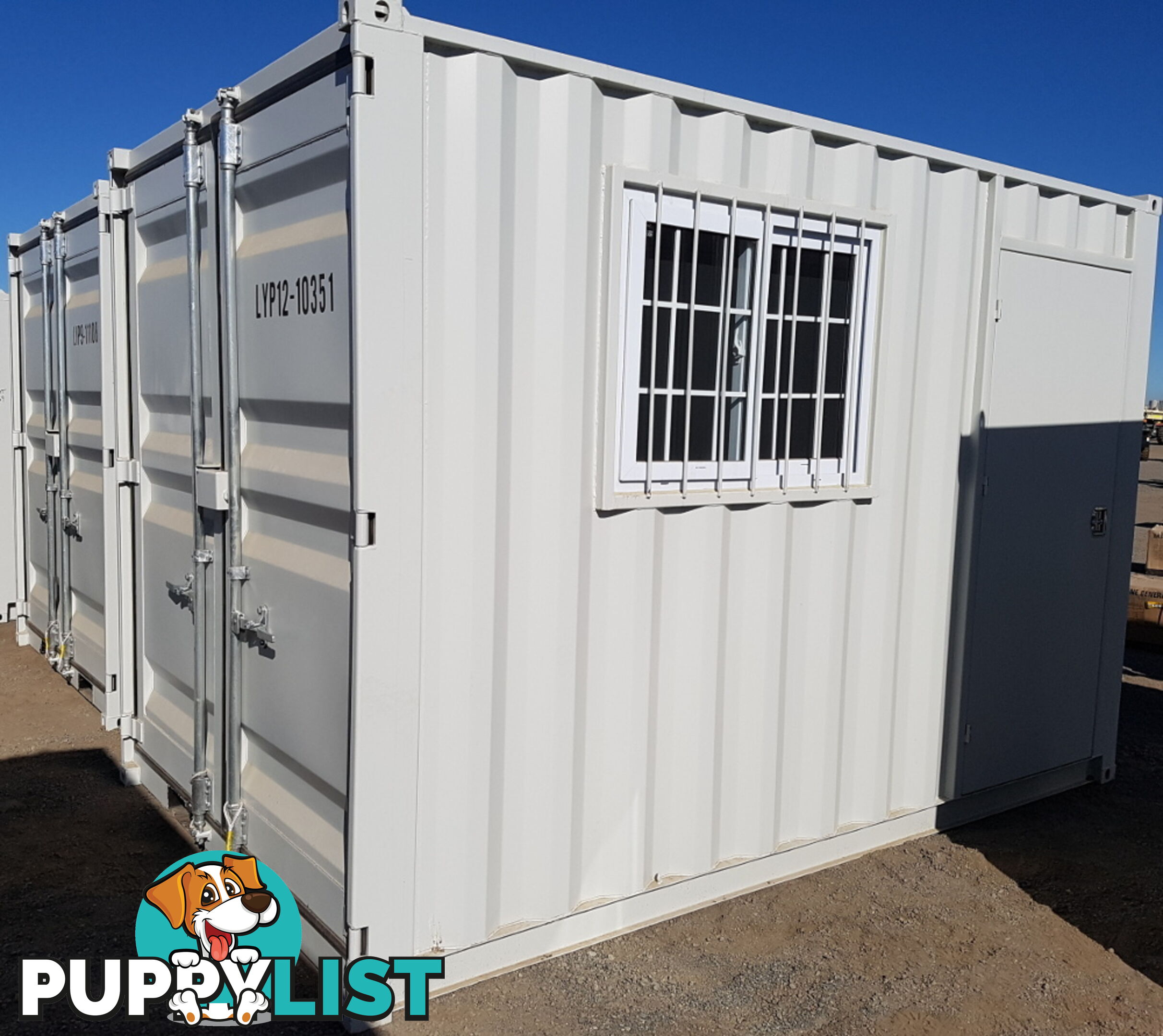 New 12ft Shipping Container with side Door &amp; Window