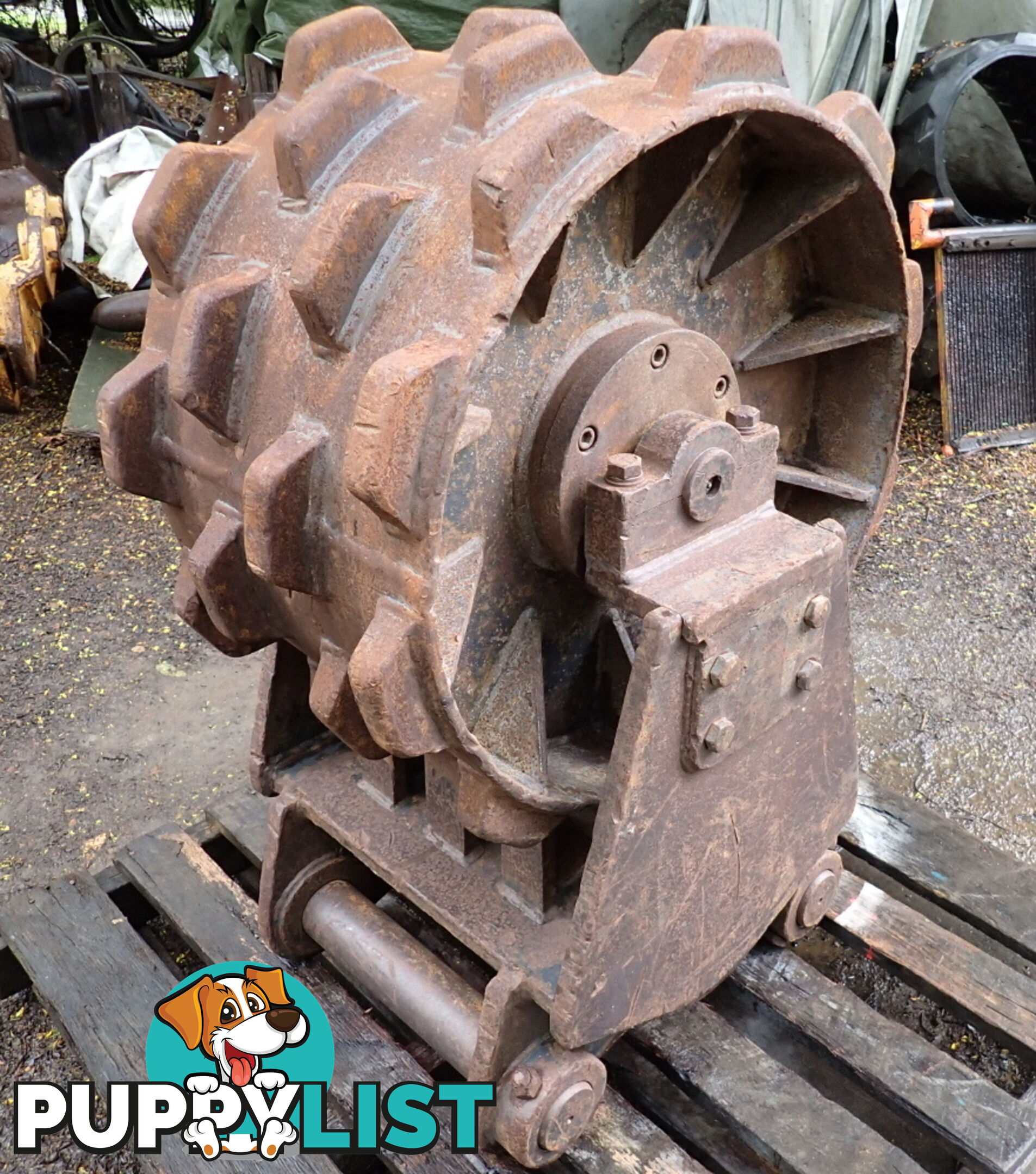 16-32 ton (80mm pin) 450mm Excavator Compaction Wheel