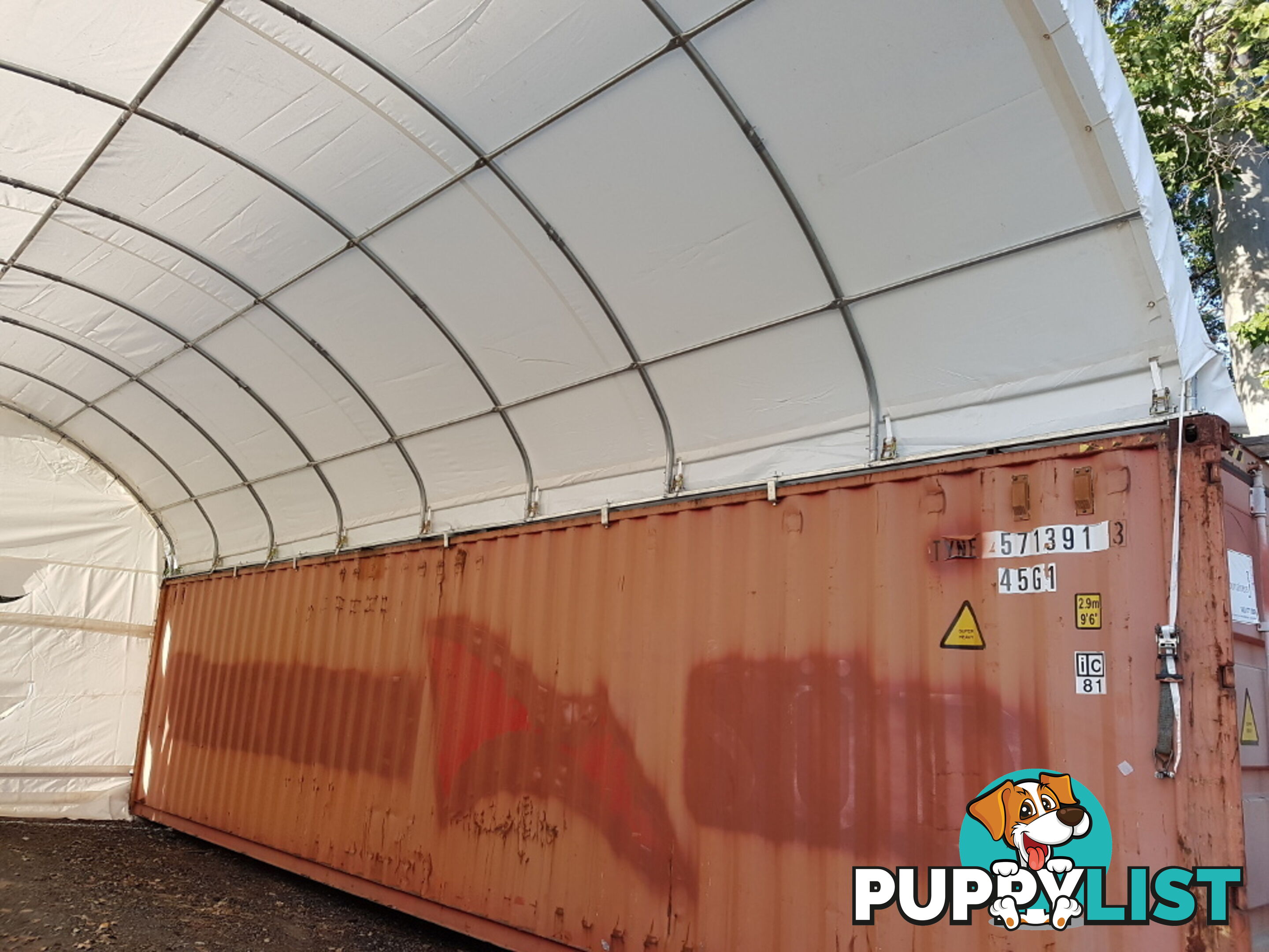 New 6m x 12m Container Shelter Workshop Igloo Dome with End Wall