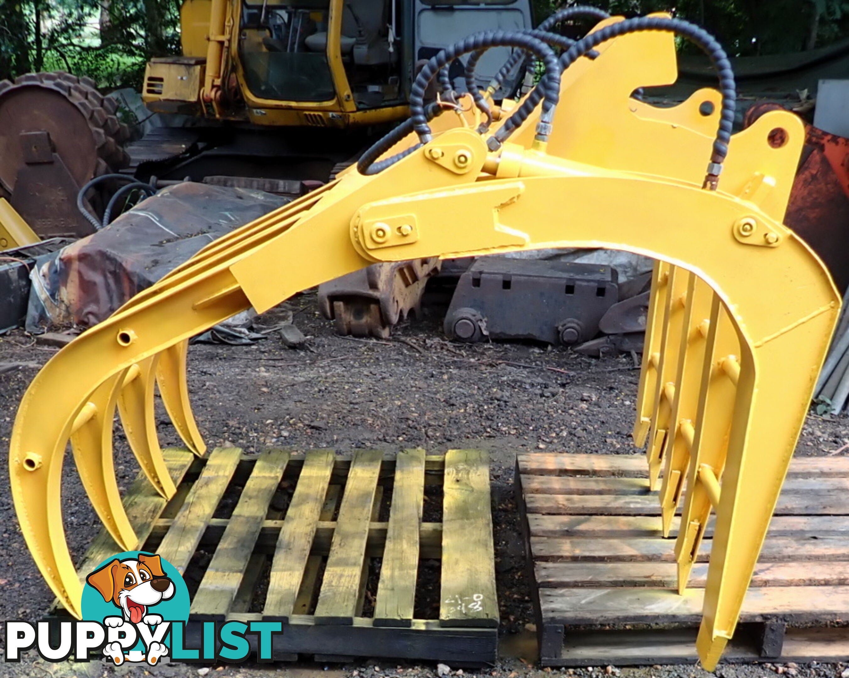 Almost New 1600mm Tractor Loader Telehandler Hydraulic Log Grab Grapple