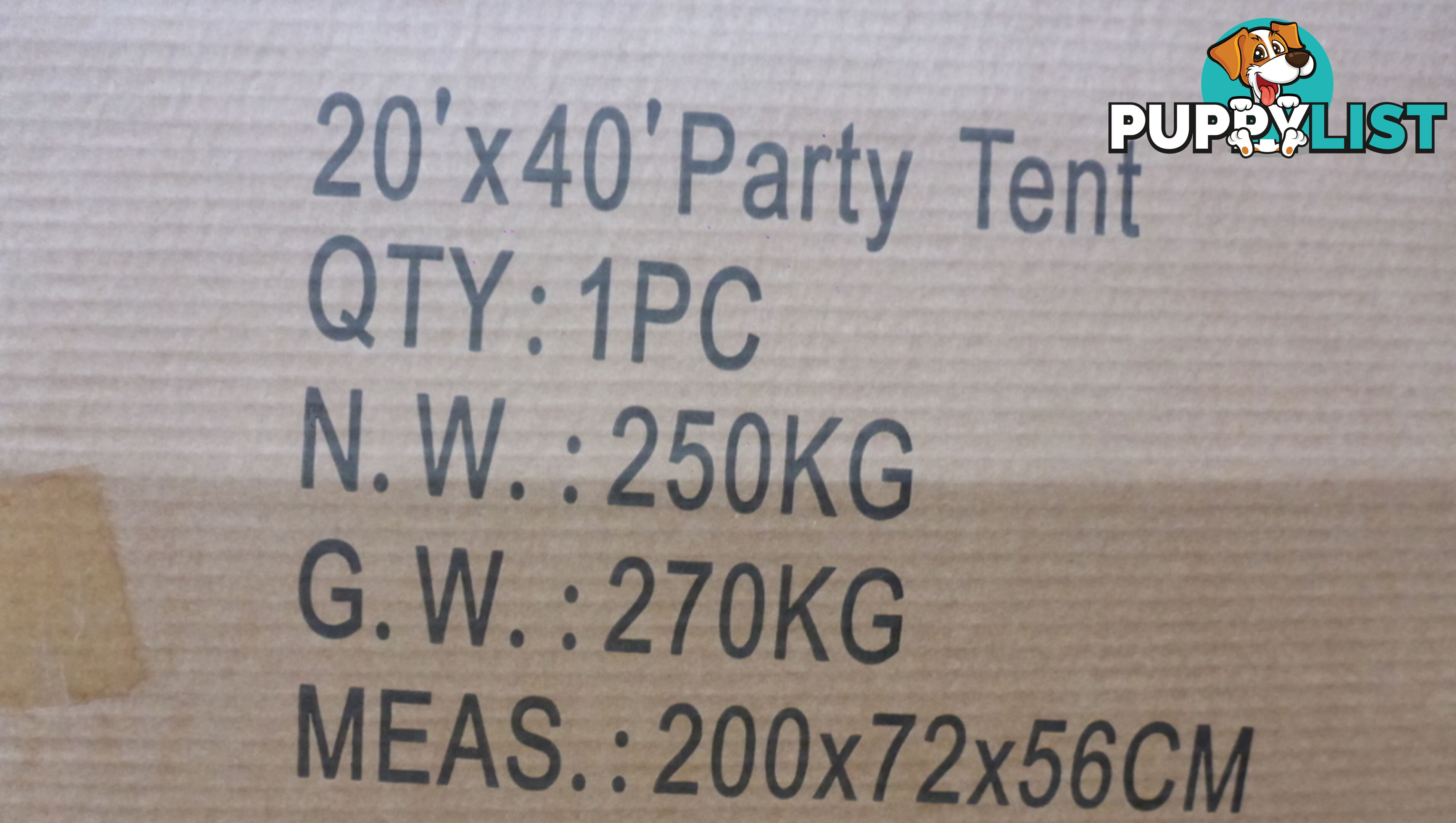 6m x 12m (72m2) Marquee Party & Wedding Tent with Heavy Duty PVC Roof & Walls