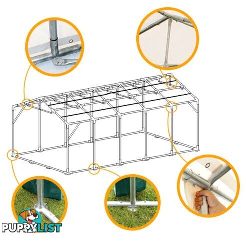 6m x 12m (72m2) Marquee Party & Wedding Tent with Heavy Duty PVC Roof & Walls