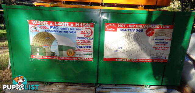 New 12m x 12m Container Shelter Workshop Igloo Dome