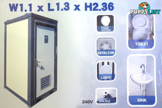 New Single Portable Toilet Restroom Block