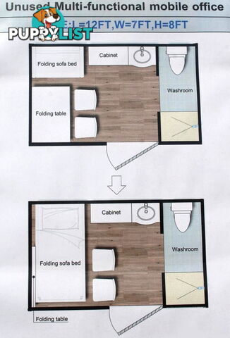 New Portable Office Toilet Shower Restroom Ablution Block Laundry Cabin