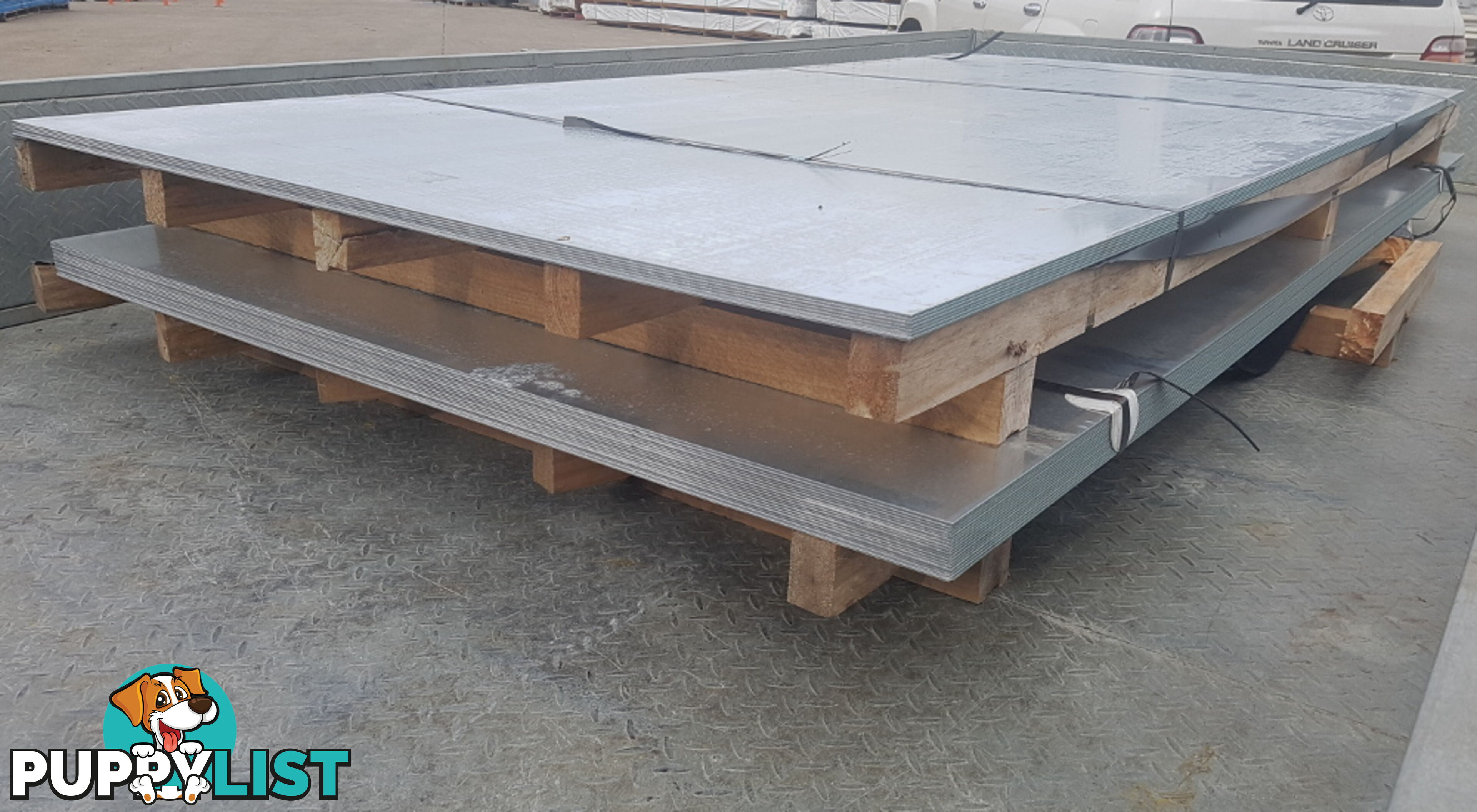 New Galvanised Steel Sheets 1500mm x 3000mm x 2.9mm, RRP $500