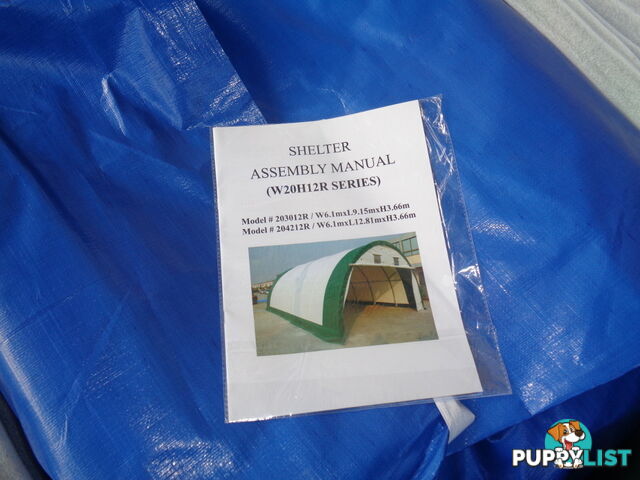 56m2 Workshop Storage Shelter Building 6m x 9m x 3.6m
